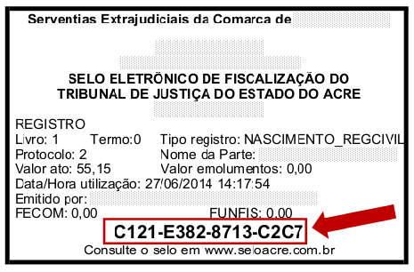 selo modelo novo